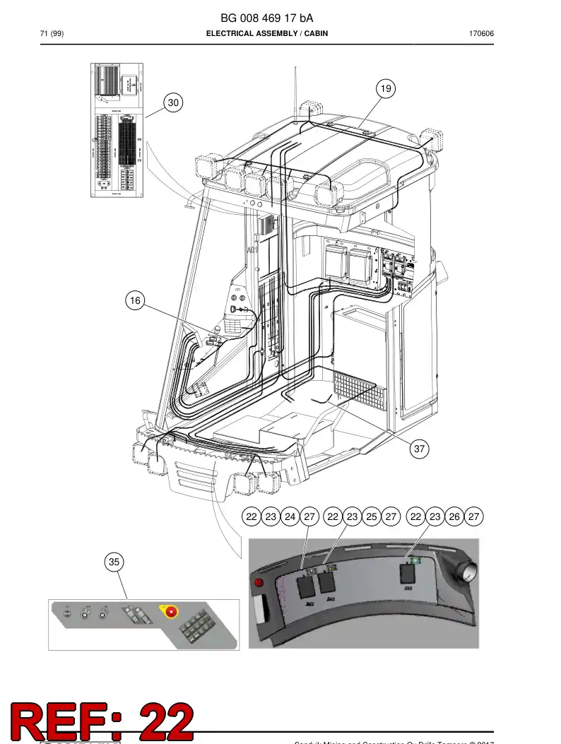 BG00869204a BG 008 692 04a Seal, Rubber - Sandvik Technical Drawing