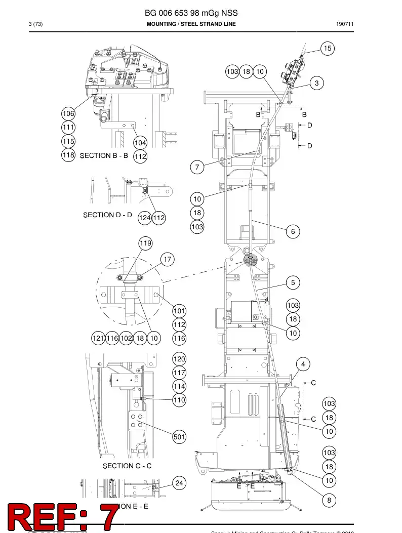 BG00869484a BG 008 694 84a Pipe - Sandvik Technical Drawing