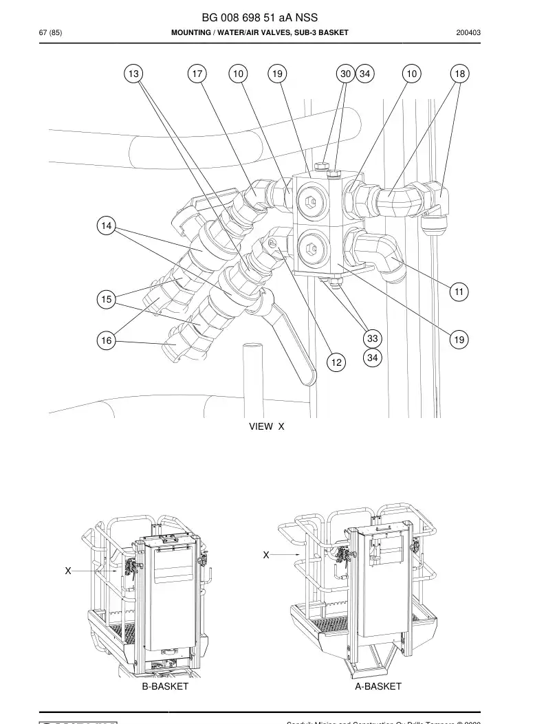 BG00869851a BG 008 698 51a Mounting - Sandvik Technical Drawing