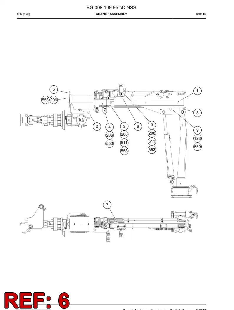 BG00873439a BG 008 734 39a Plate, Mounting - Sandvik Technical Drawing