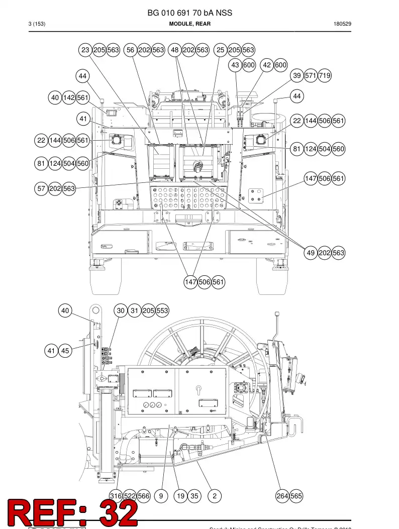 BG00874068a BG 008 740 68a Plate - Sandvik Technical Drawing