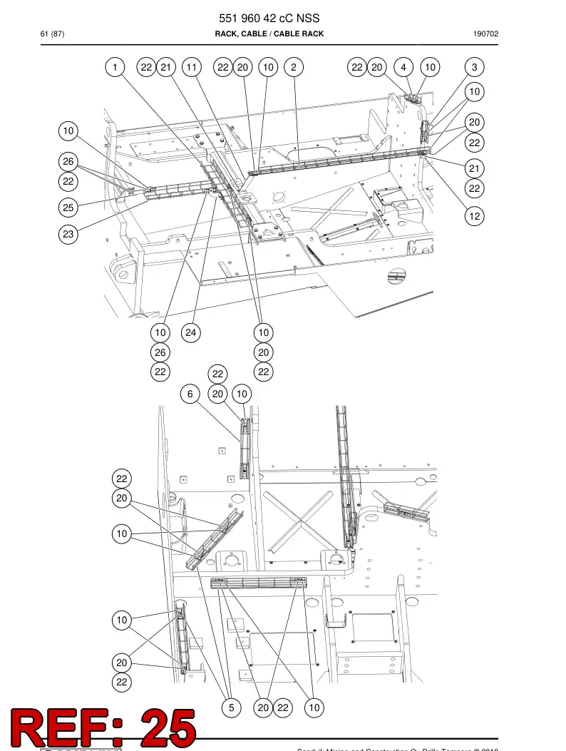 BG00875566a BG 008 755 66a Bracket - Sandvik Technical Drawing