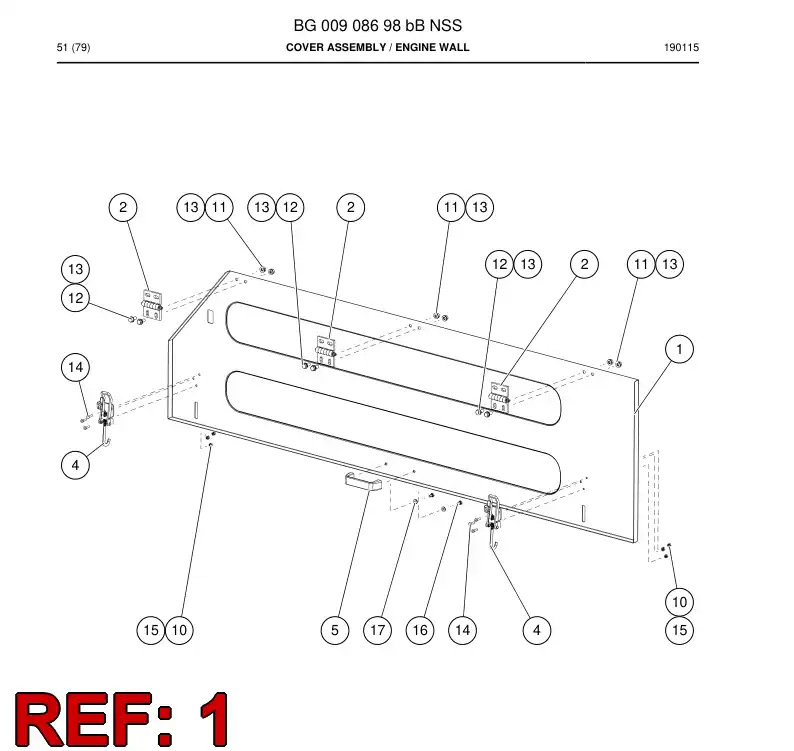 BG00875861b BG 008 758 61b Wall, Right - Sandvik Technical Drawing