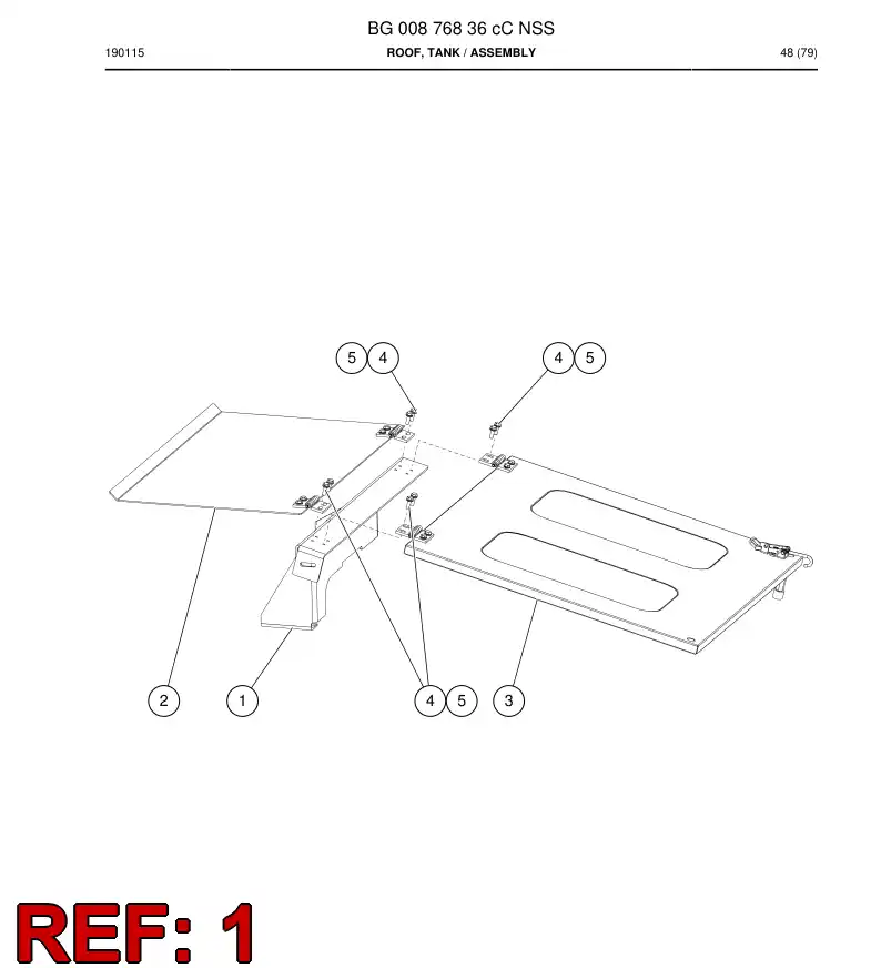 BG00876433b BG 008 764 33b Beam - Sandvik Technical Drawing