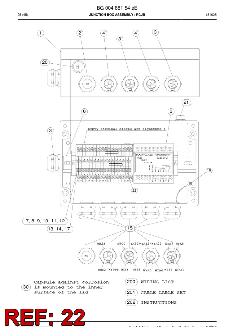 BG00877034a BG 008 770 34a Bridge, Switching - Sandvik Technical Drawing