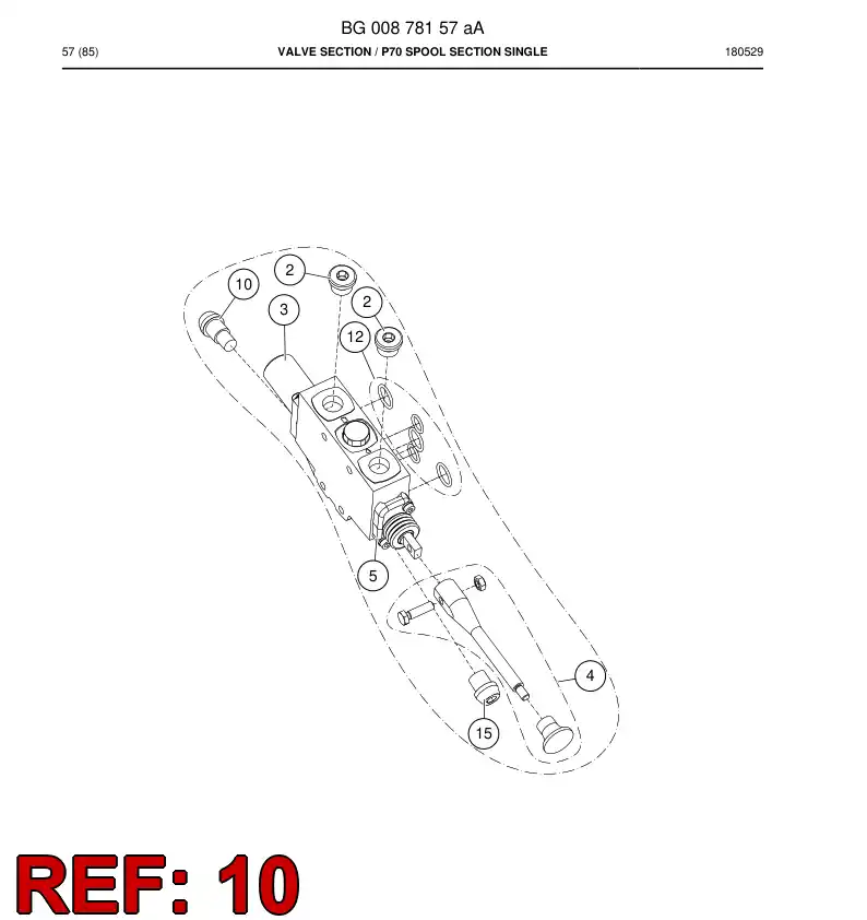 BG00878192a BG 008 781 92a Plug - Sandvik Technical Drawing