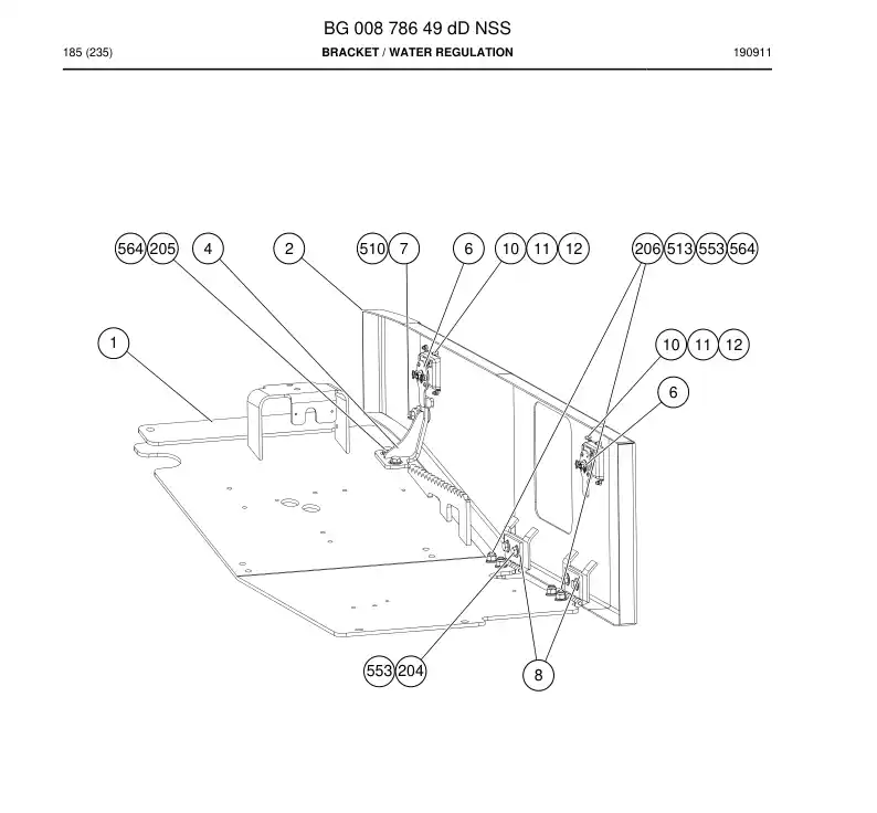 BG00878649d BG 008 786 49d Bracket - Sandvik Technical Drawing