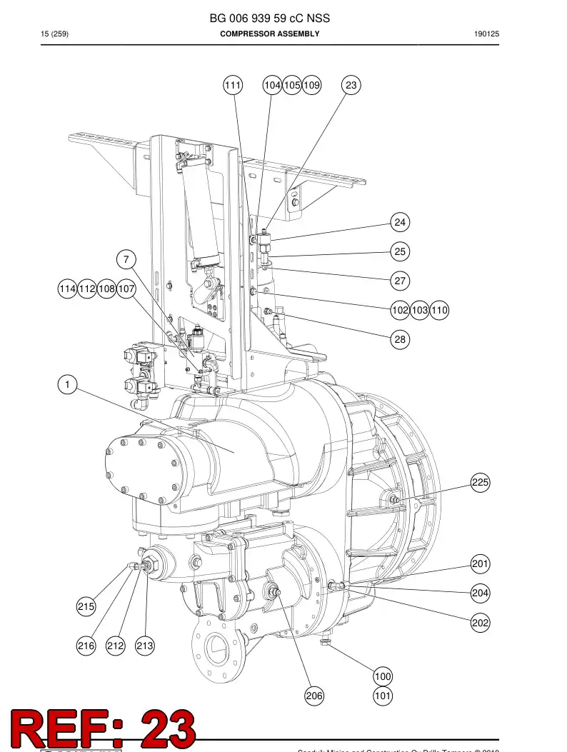 BG00879105a BG 008 791 05a Sensor, Pressure - Sandvik Technical Drawing