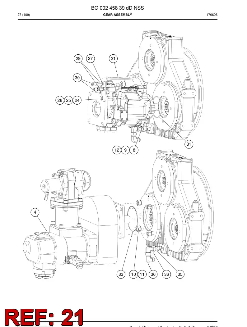 BG00880234a BG 008 802 34a Support, Hose - Sandvik Technical Drawing