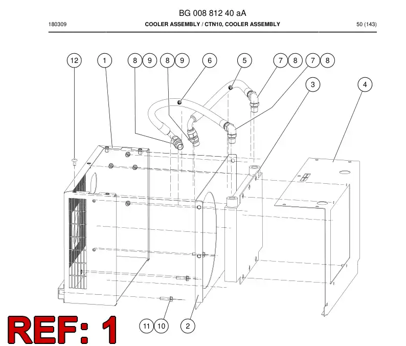 BG00882003a BG 008 820 03a COMPARTIMENTO - Sandvik Technical Drawing
