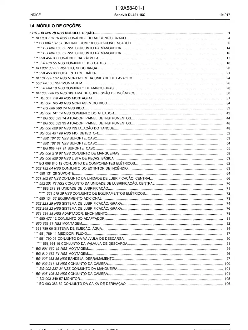 BG00884512b BG 008 845 12b ASSEMBLY DE COMPONENTS ELTRICOS - Sandvik Technical Drawing