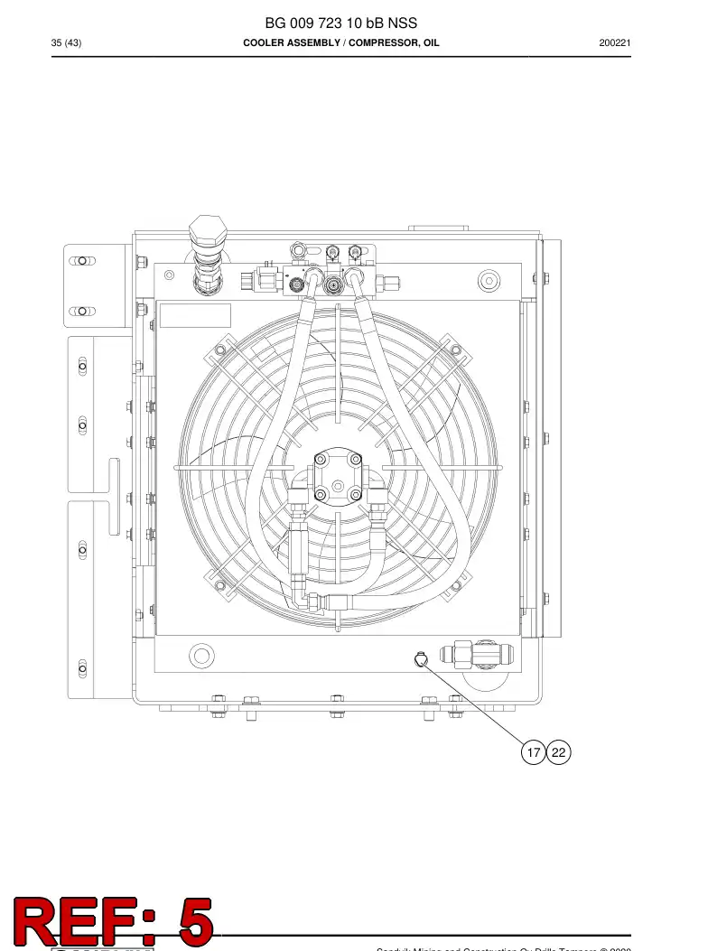 BG00885755a BG 008 857 55a Bracket - Sandvik Technical Drawing