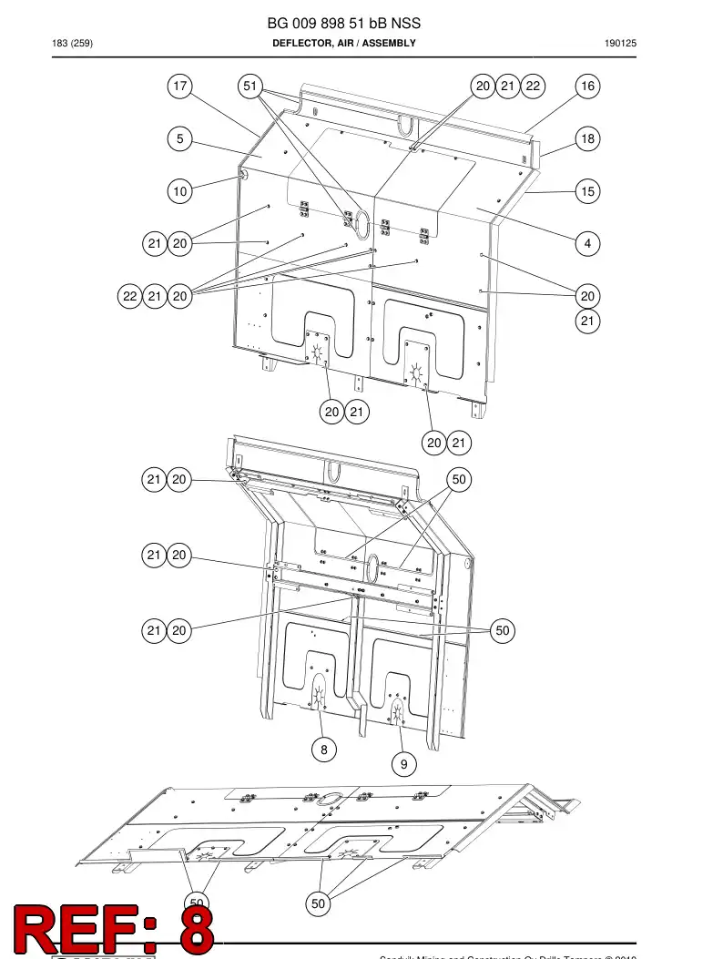 BG00887853a BG 008 878 53a Sheet, Rubber - Sandvik Technical Drawing