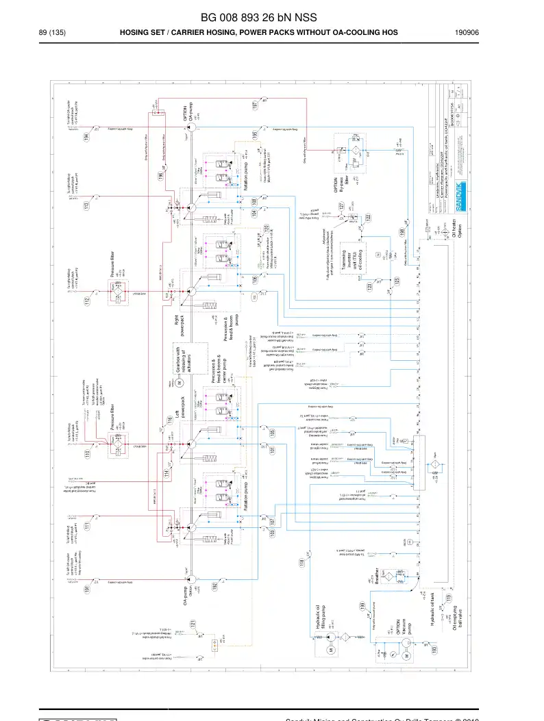 BG00889326b BG 008 893 26b Hosing Set - Sandvik Technical Drawing