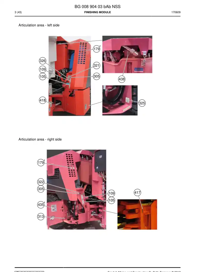 BG00890403b BG 008 904 03b Finishing module - Sandvik Technical Drawing