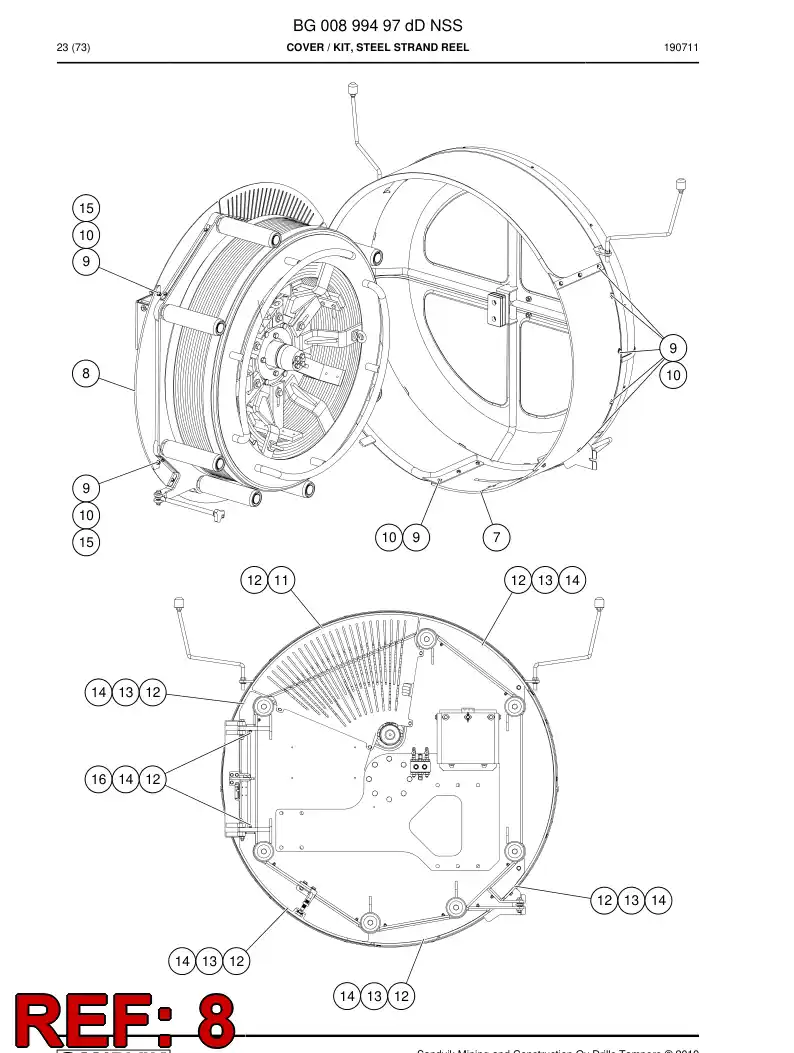BG00890874b BG 008 908 74b Plate - Sandvik Technical Drawing