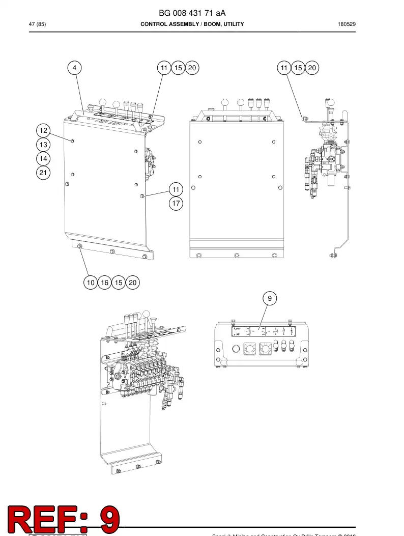 BG00892244a BG 008 922 44a Decal - Sandvik Technical Drawing