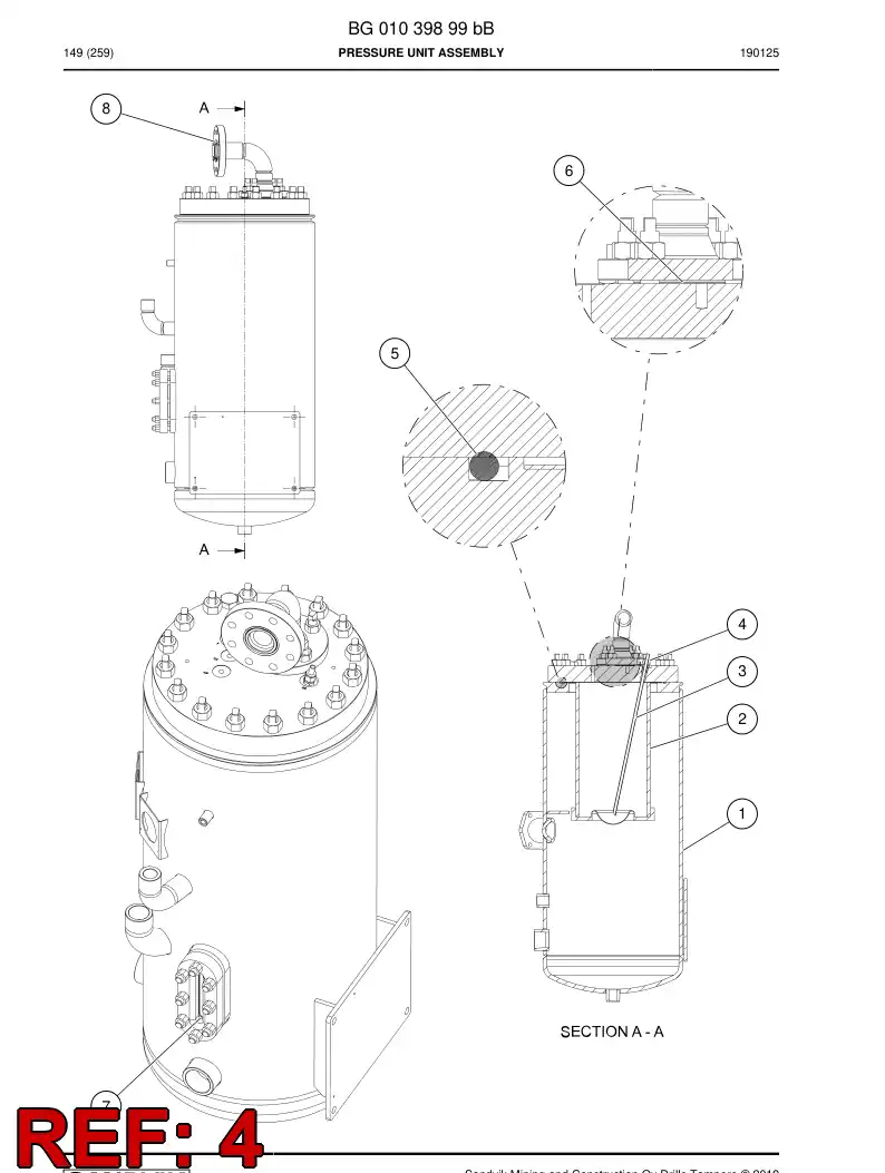 BG00894414a BG 008 944 14a Connector - Sandvik Technical Drawing