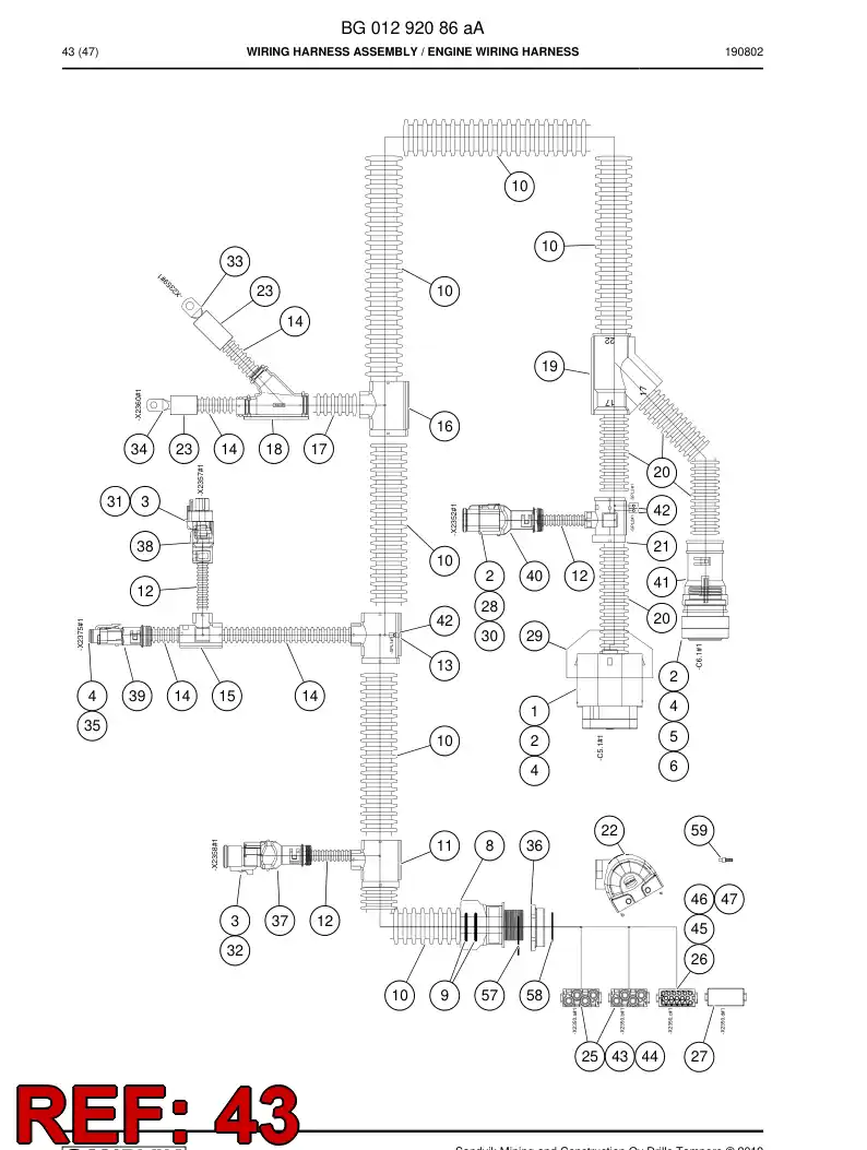 BG00897227a BG 008 972 27a Contact, Male - Sandvik Technical Drawing