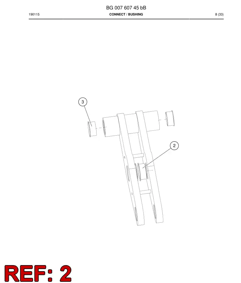 BG00897432a BG 008 974 32a Bearing - Sandvik Technical Drawing