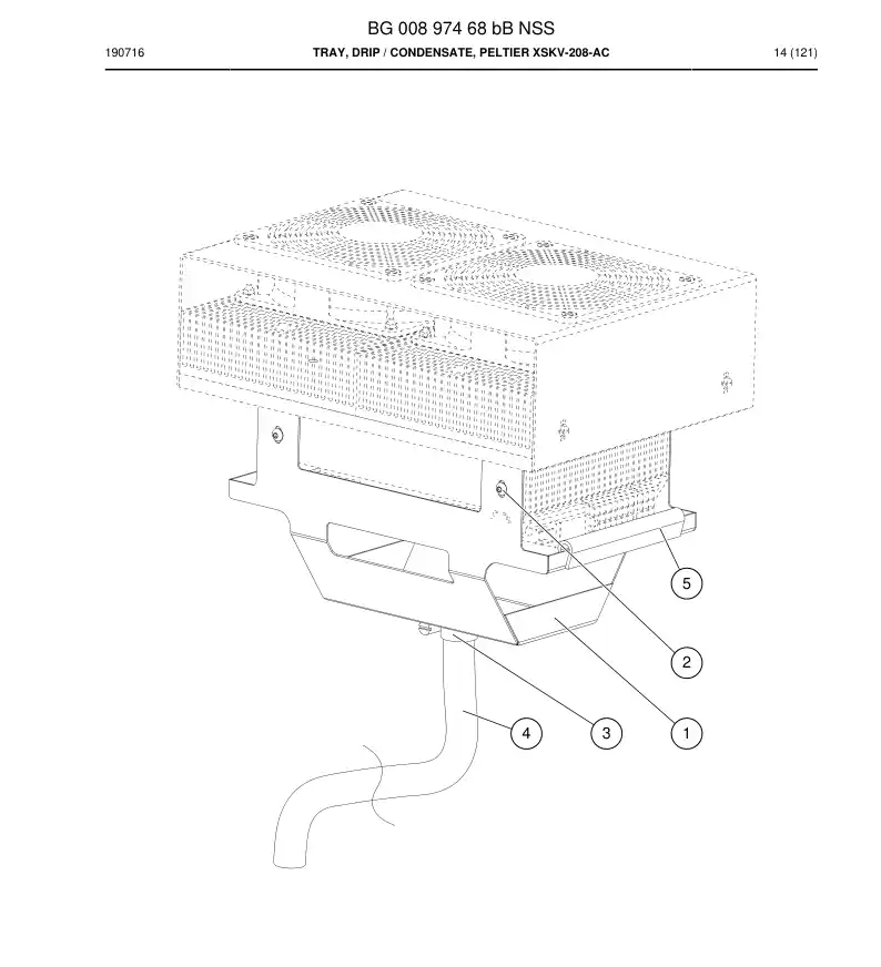 BG00897468b BG 008 974 68b BANDEJA, GOTEO - Sandvik Technical Drawing