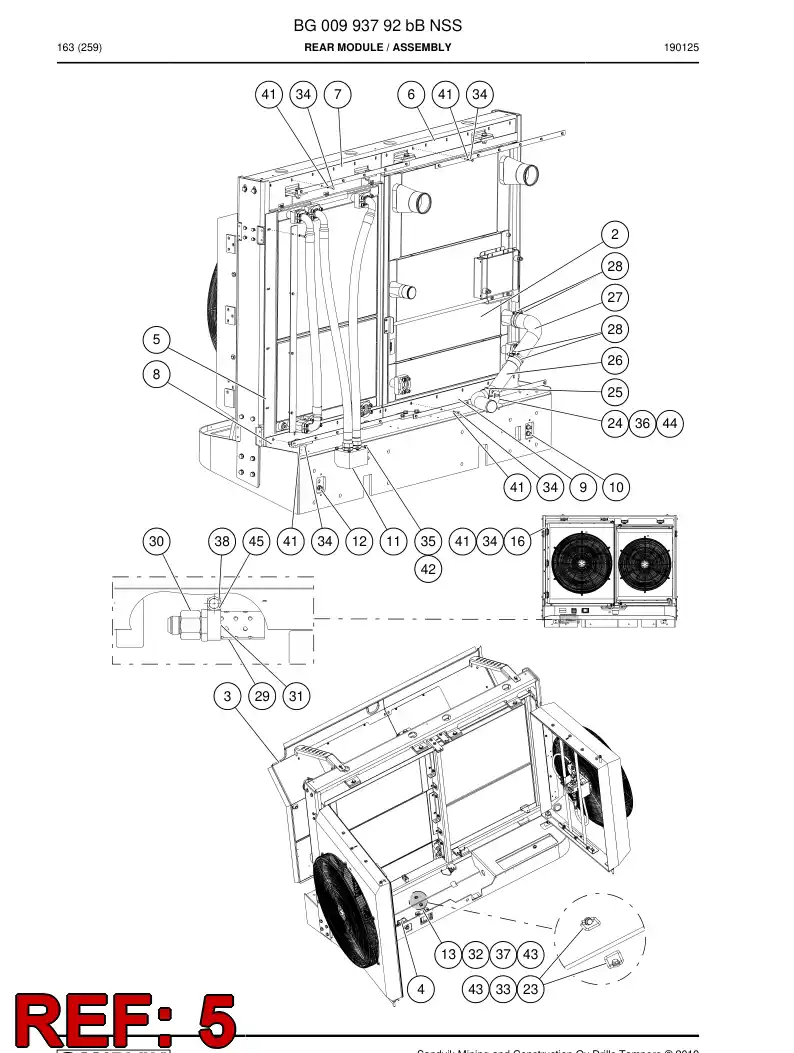 BG00898485a BG 008 984 85a Sheet, Rubber - Sandvik Technical Drawing
