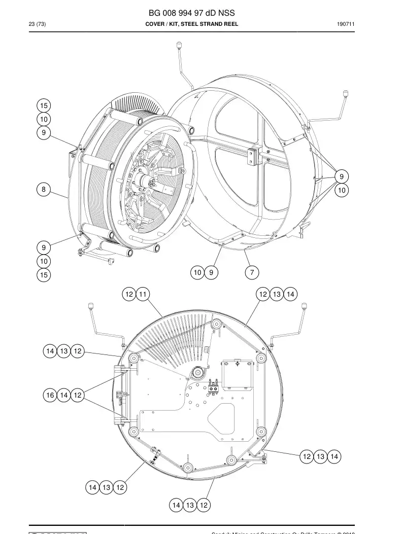BG00899497d BG 008 994 97d Cover - Sandvik Technical Drawing