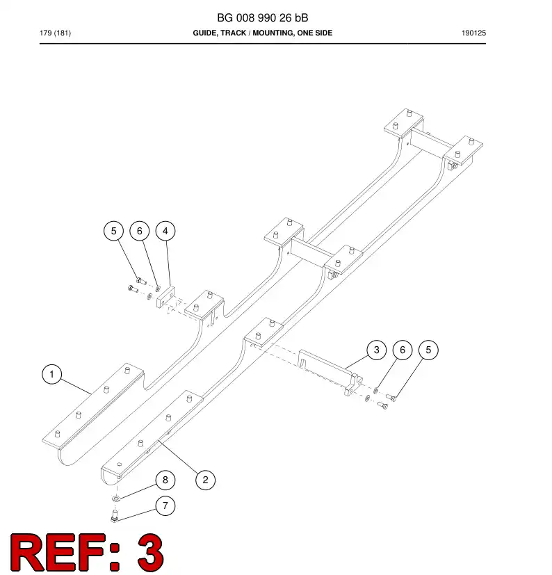 BG00899852a BG 008 998 52a Bracket - Sandvik Technical Drawing