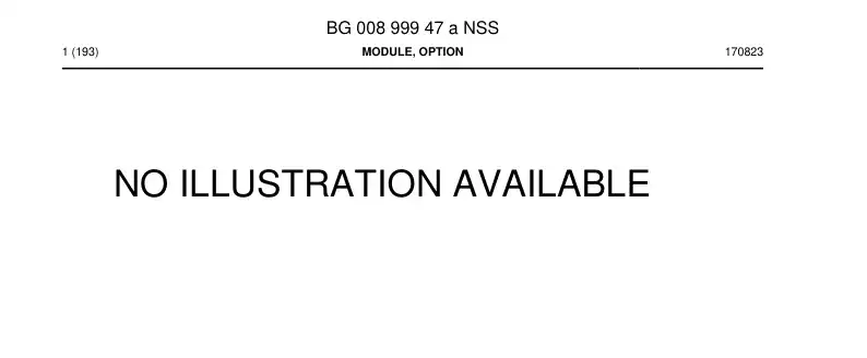 BG00899947a BG 008 999 47a Module, Option - Sandvik Technical Drawing