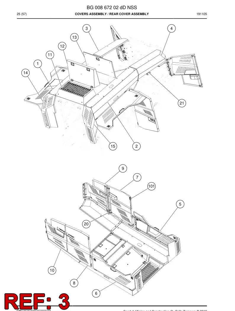 BG00900305b BG 009 003 05b Cover - Sandvik Technical Drawing