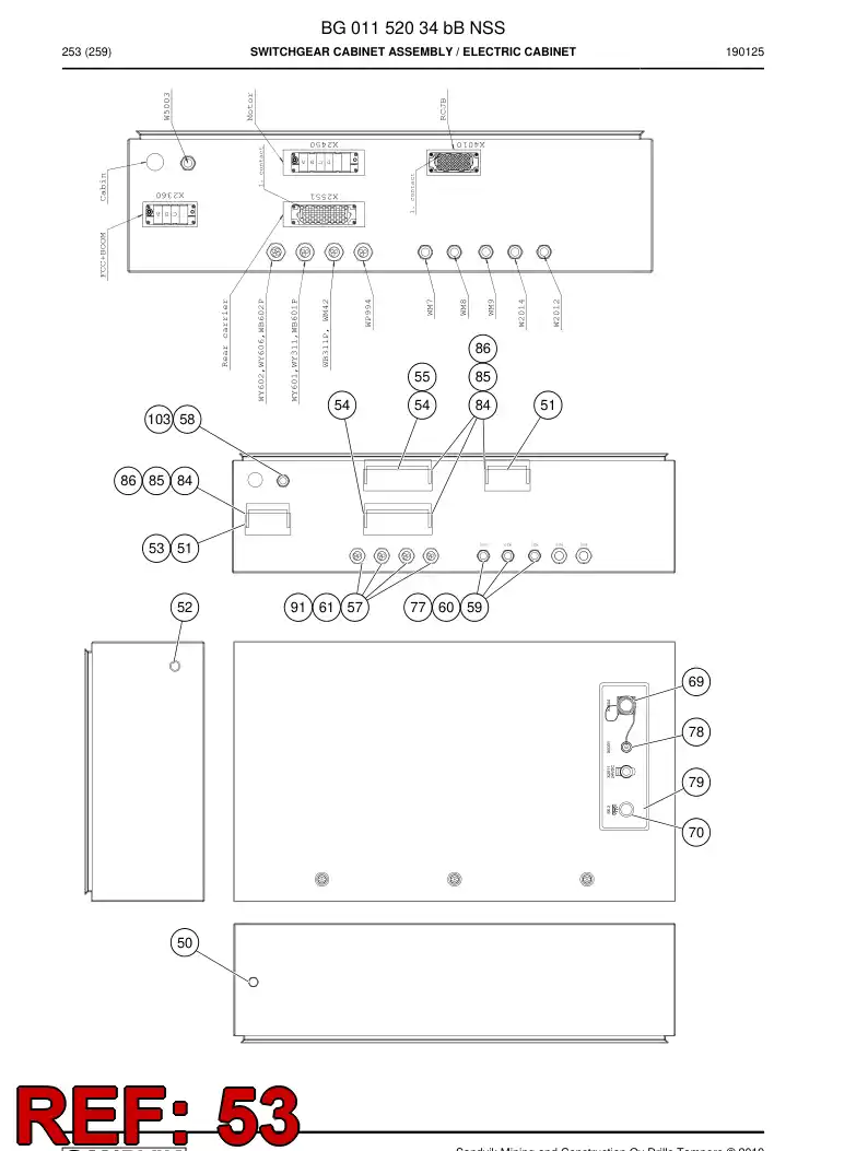 BG00902471a BG 009 024 71a Frame - Sandvik Technical Drawing