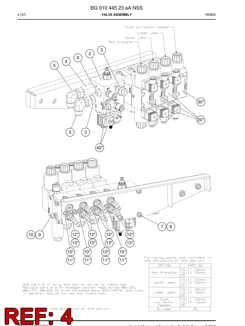 BG00903596a BG 009 035 96a Adapter - Sandvik Technical Drawing