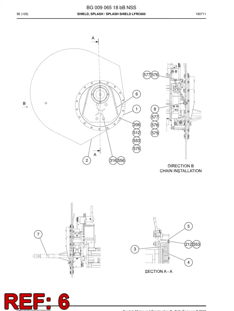 BG00904135a BG 009 041 35a Stud - Sandvik Technical Drawing