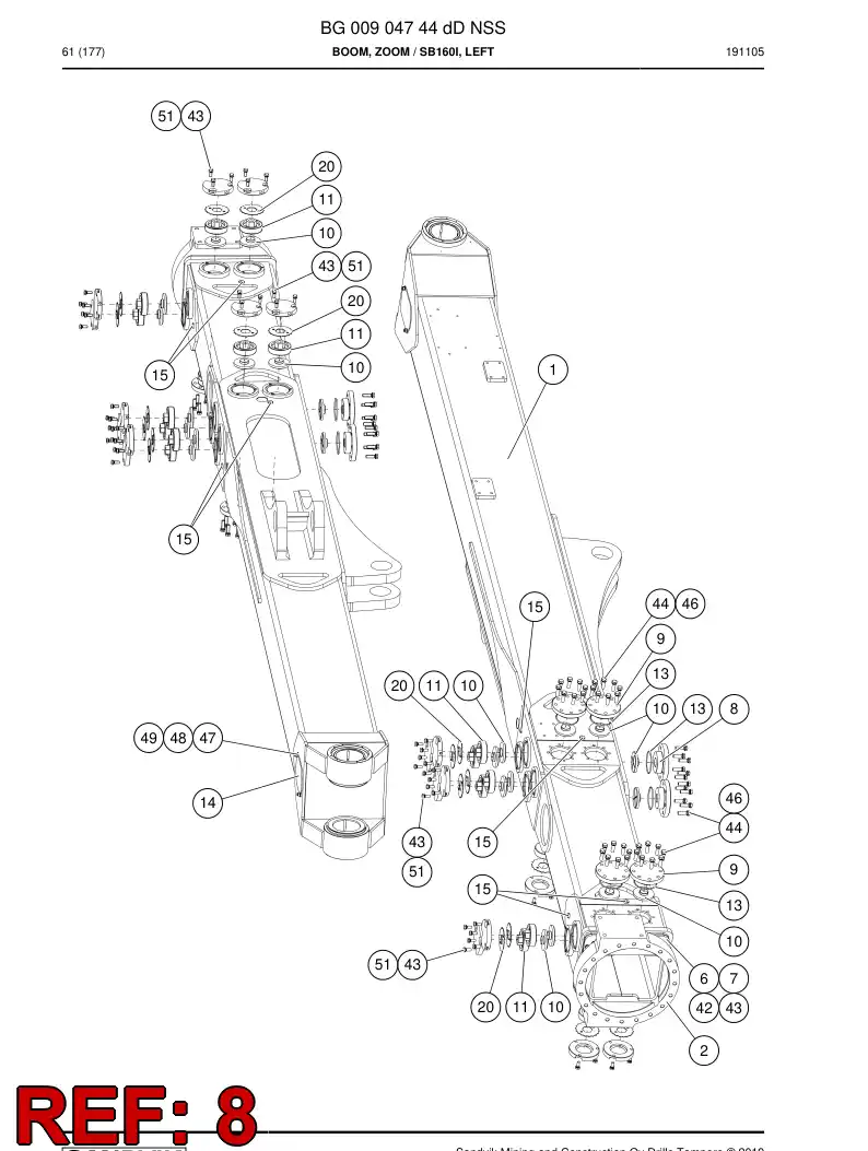 BG00904769b BG 009 047 69b Support - Sandvik Technical Drawing