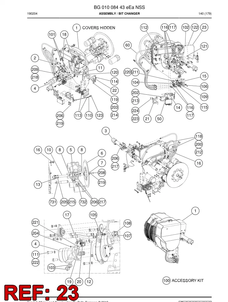 BG00906775a BG 009 067 75a HOSE, AIRE - Sandvik Technical Drawing