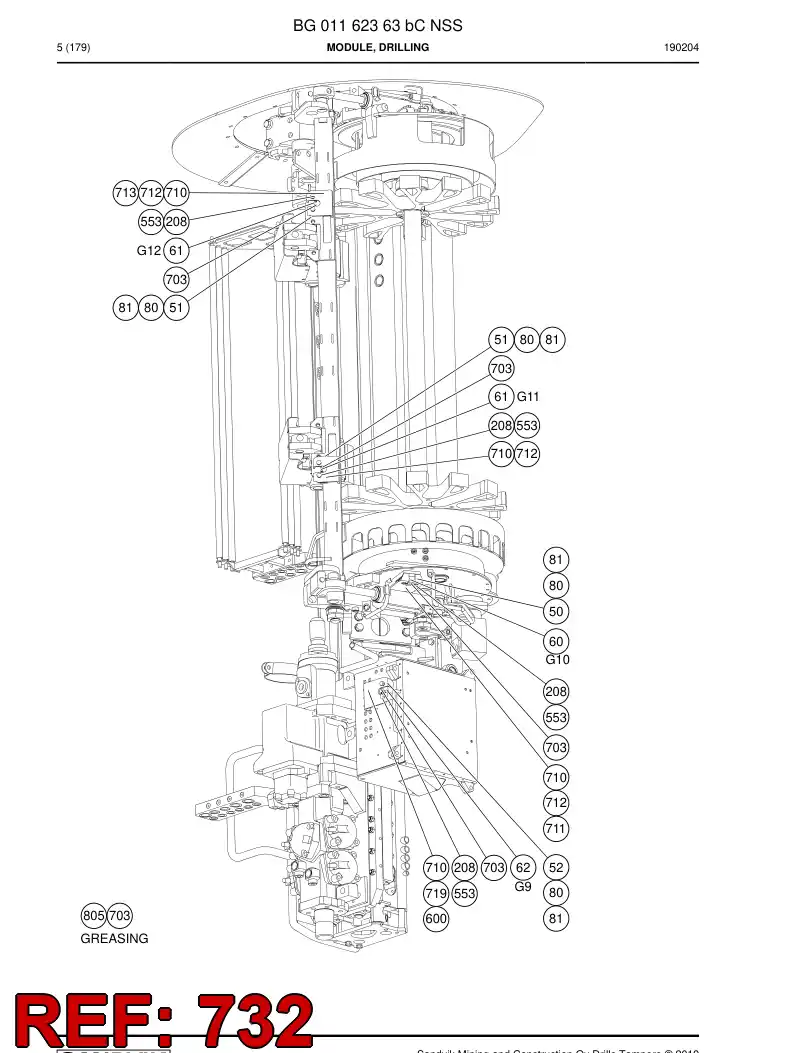 BG00907163b BG 009 071 63b SOPORTE - Sandvik Technical Drawing