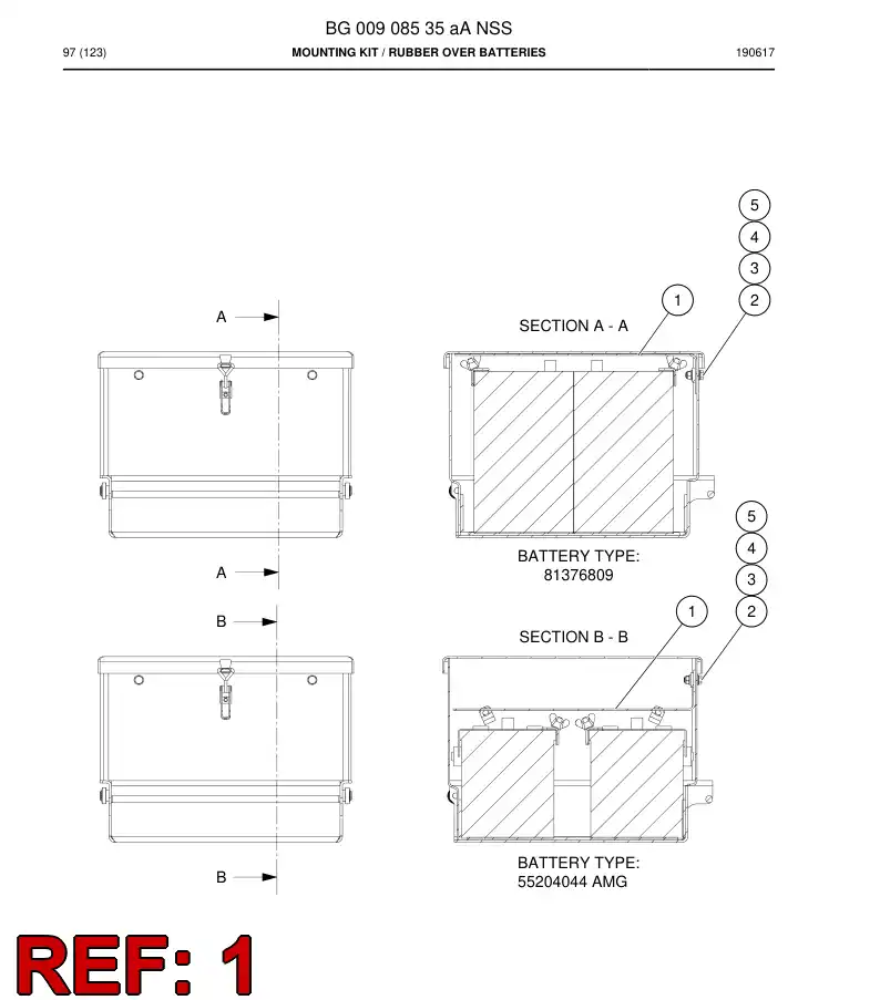 BG00907384a BG 009 073 84a Rubber - Sandvik Technical Drawing