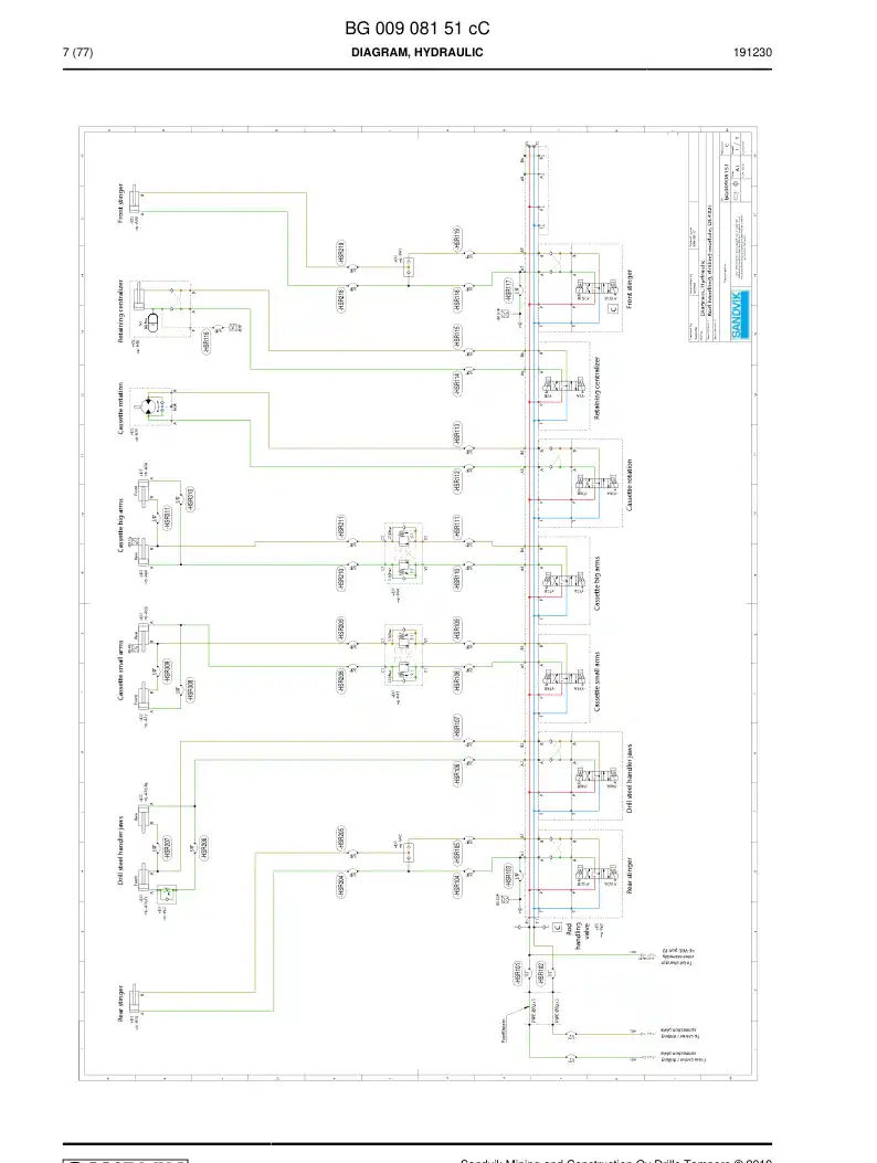BG00907842d BG 009 078 42d Hosing Set - Sandvik Technical Drawing
