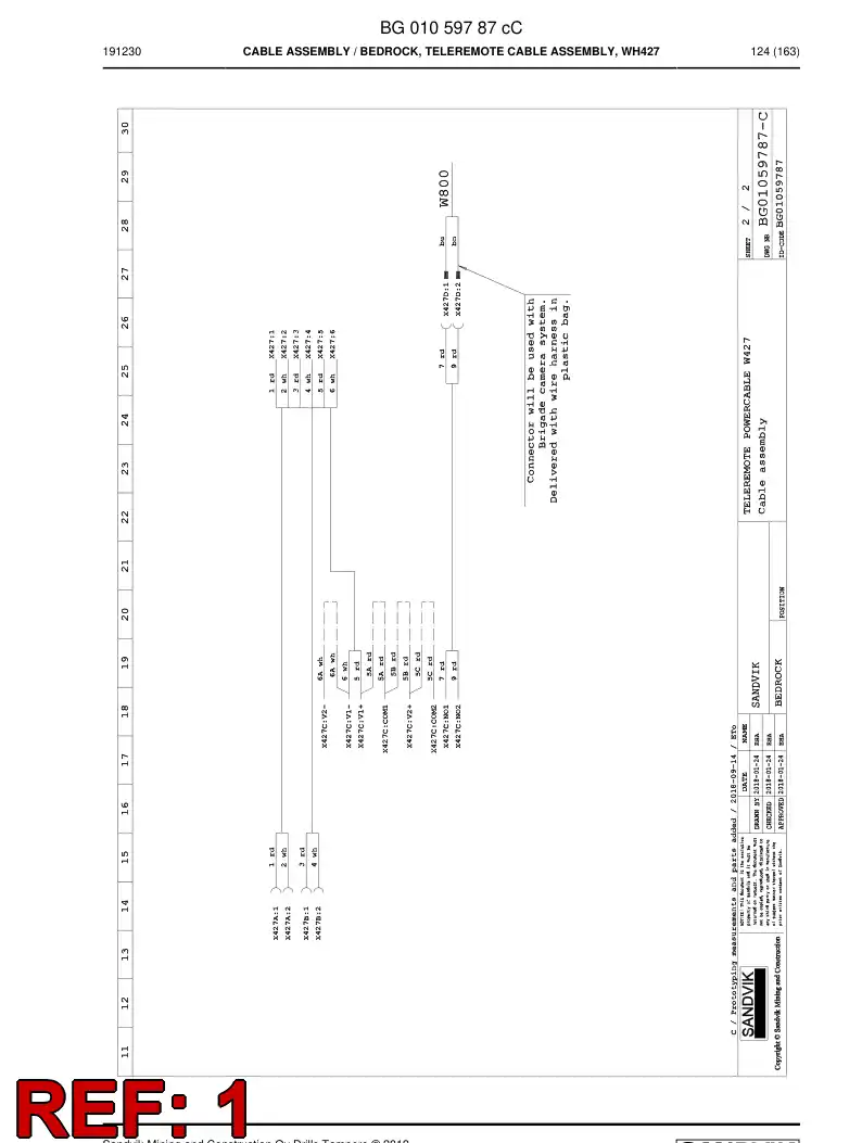 BG00908611a BG 009 086 11a Connector, Plug - Sandvik Technical Drawing