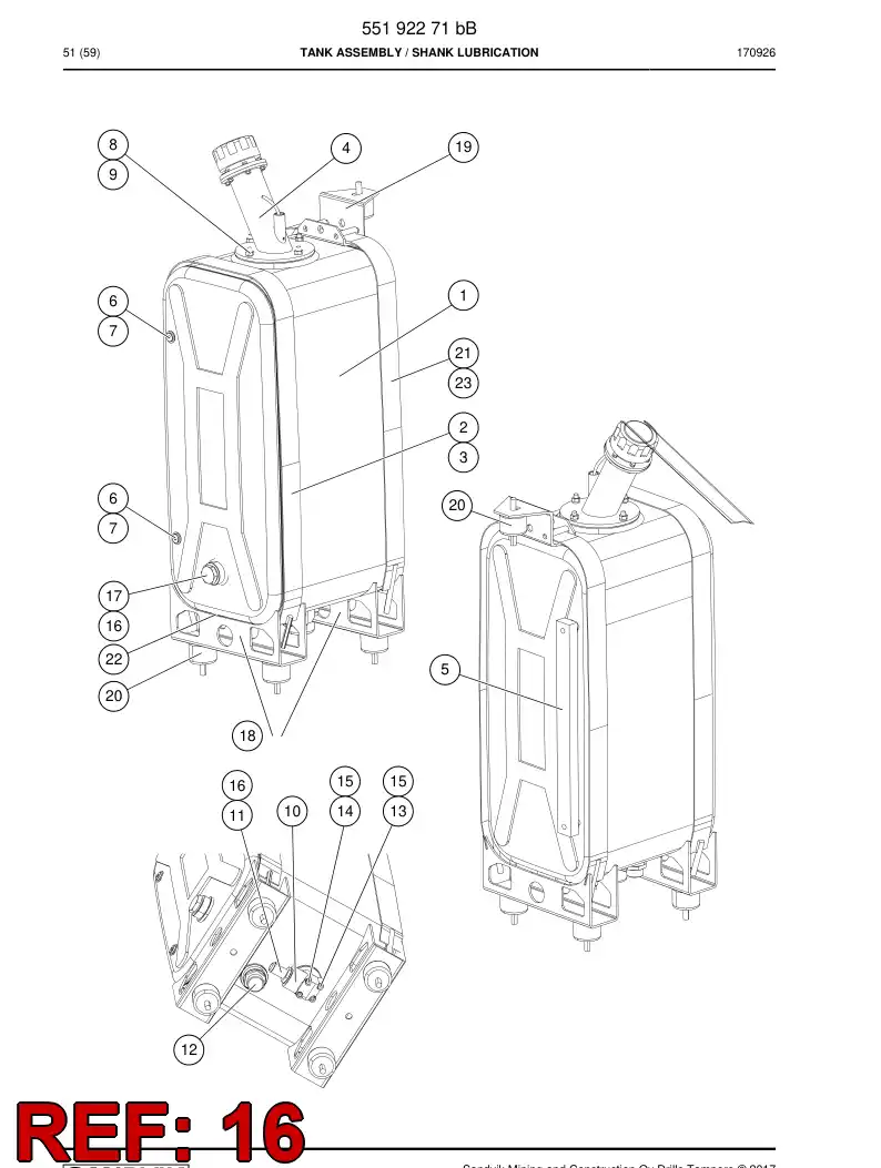 BG00909112a BG 009 091 12a Seal, Aluminium - Sandvik Technical Drawing