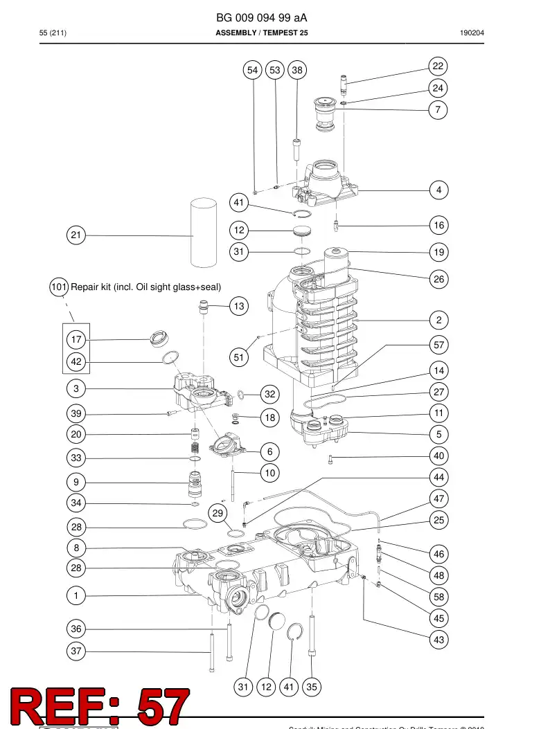 BG00910198a BG 009 101 98a MACHO - Sandvik Technical Drawing