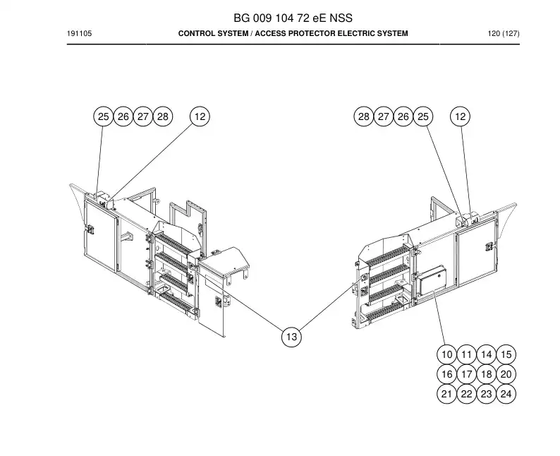 BG00910472e BG 009 104 72e Control System - Sandvik Technical Drawing