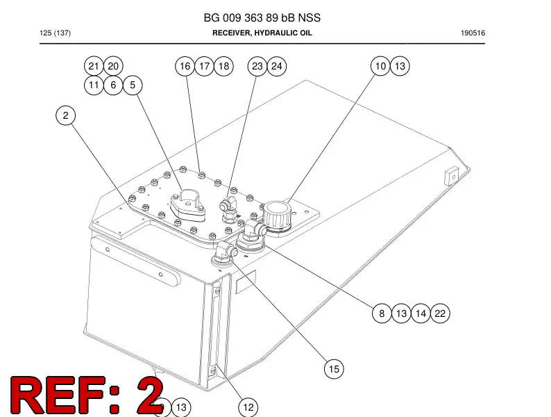 BG00911171a BG 009 111 71a Seal, Rubber - Sandvik Technical Drawing
