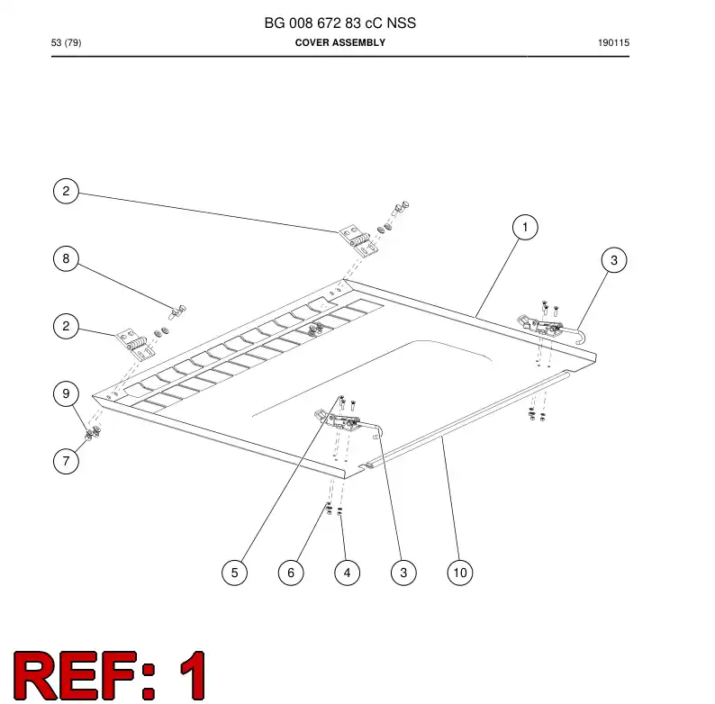 BG00911196b BG 009 111 96b Plate - Sandvik Technical Drawing