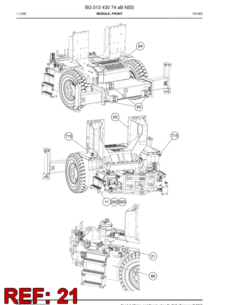 BG00911342a BG 009 113 42a Bracket - Sandvik Technical Drawing