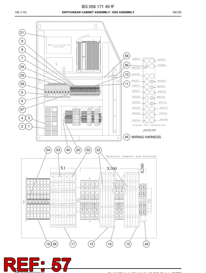 BG00913768a BG 009 137 68a Circuit Breaker - Sandvik Technical Drawing