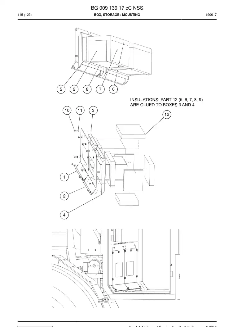 BG00913917c BG 009 139 17c Box, Storage - Sandvik Technical Drawing