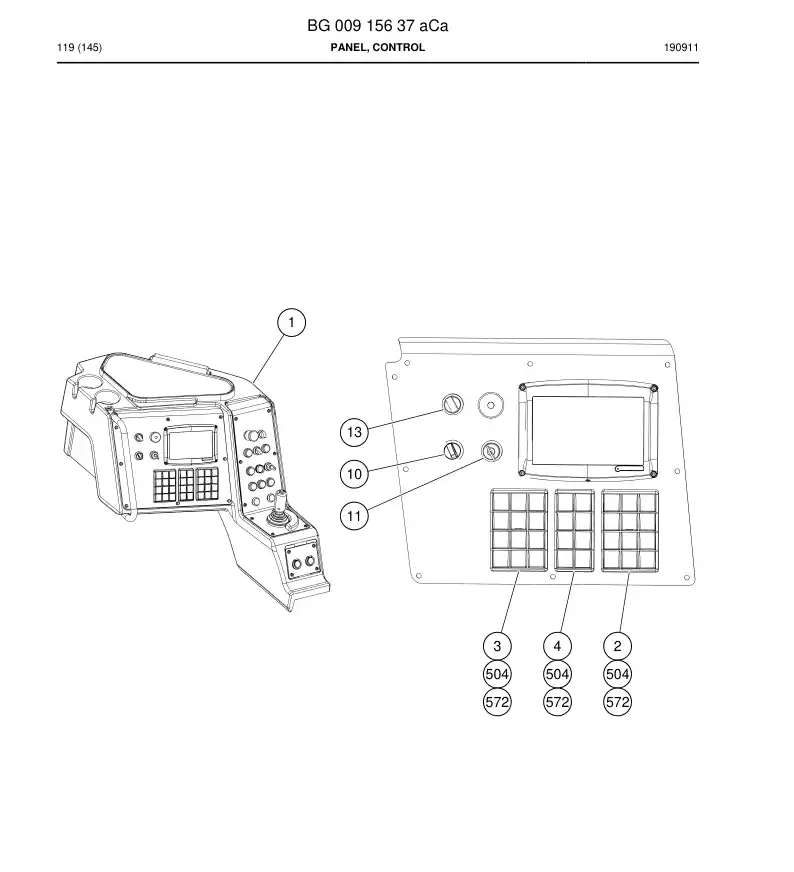 BG00915637a BG 009 156 37a PRING, CONTROL - Sandvik Technical Drawing