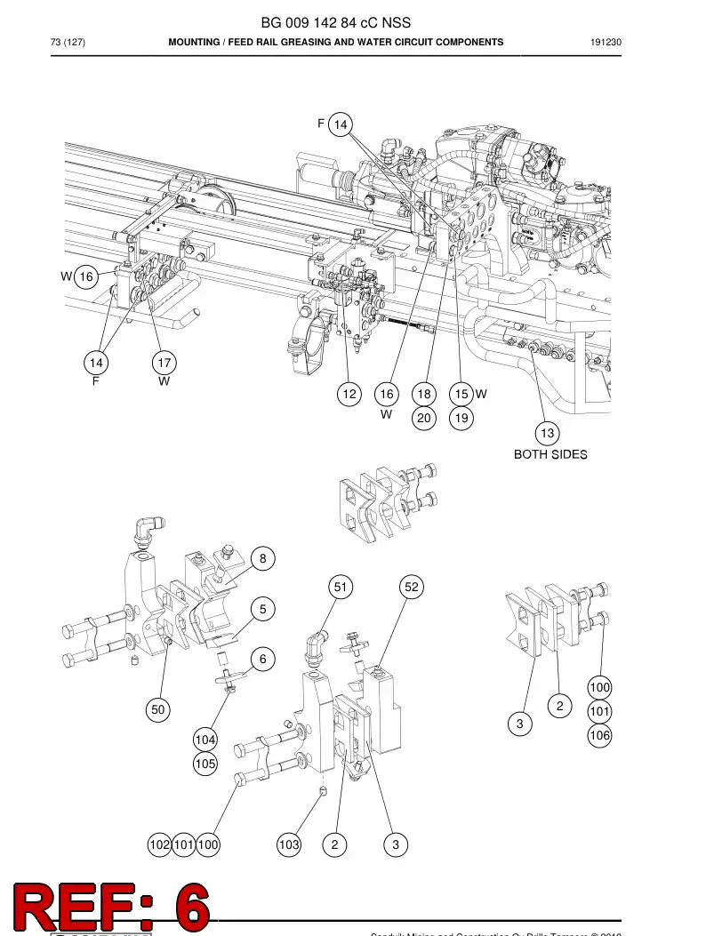 BG00915683a BG 009 156 83a Plate, Backing - Sandvik Technical Drawing