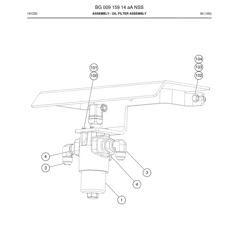 BG00915914a BG 009 159 14a Assembly - Sandvik Technical Drawing